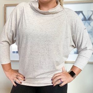 Columbia Mock Neck Slouchy 3/4 Sleeve